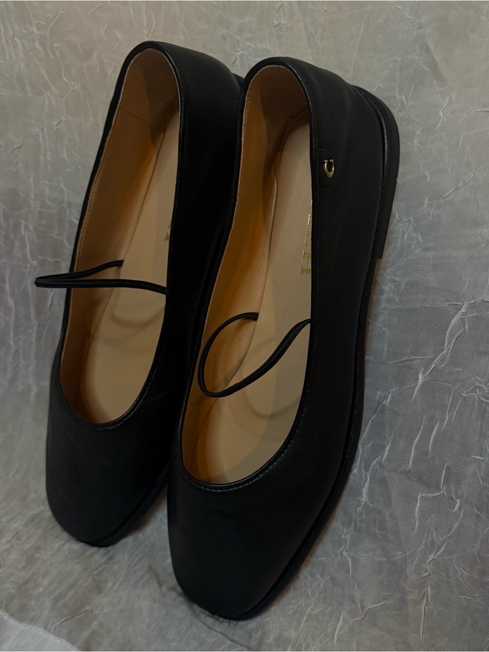 COACH Emilia Mary Jane Ballet Flats - WORN ONCE - Black Leather - Size 7B - Picture 4 of 6